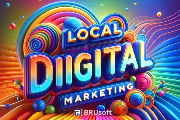 A_captivating_3D_illustration_that_showcases_the_phrase_Local_Digital_Marketing_in_bold_3D_letters_at_the_top_and_center_in_multicolor_Gradient_Background