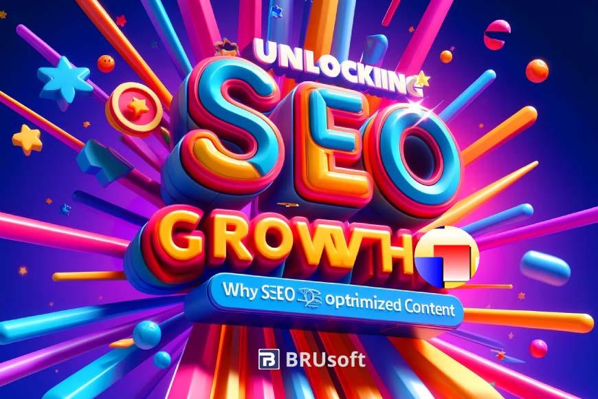 SEO Enhanced Content - Vibrant, Colorful 3D Text for Digital Marketing Success