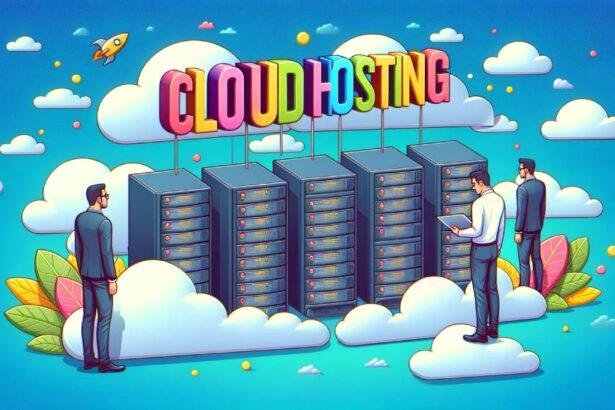 Illustration_of_colorful_letters_Cloud_Hosting_in_vibrant_3D