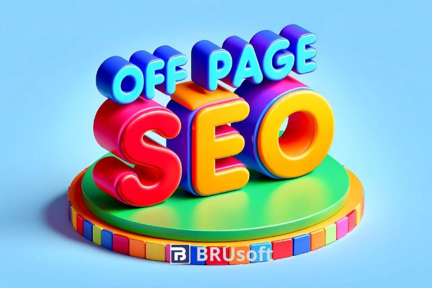 cartoon-style_image_featuring_the_words_Off-Page_SEO_in_vibrant_Bold_3D_letters_on_a_3D_platform