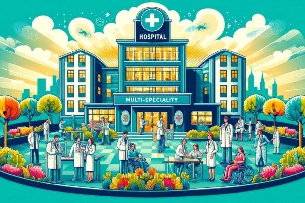 colorful_vector_art_image_in_showcases_the_multi-speciality_hospital_scene